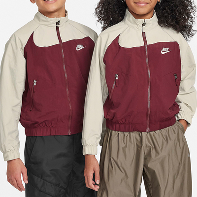 Nike/耐克正品春季新款大童防风休闲运动夹克外套FN9134-619