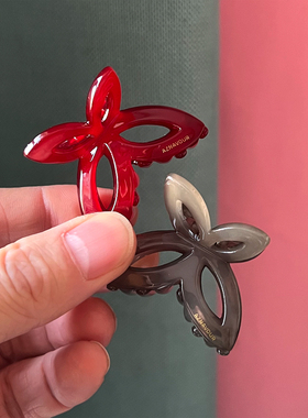 AZNAVOUR韩国进口阿兹娜AZ正品 蝴蝶结小抓夹大刘海夹公主头发抓