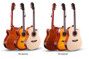 41寸云杉白木 D211C 日落色 Finlay 原木 芬莱入门吉他40