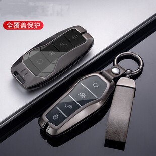 适用比亚迪汉钥匙套元ev360宋PLUS max秦f3唐s7海豚高档遥控包壳