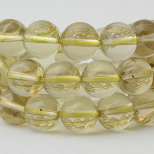 天然水晶柠檬黄散珠手链制作材料