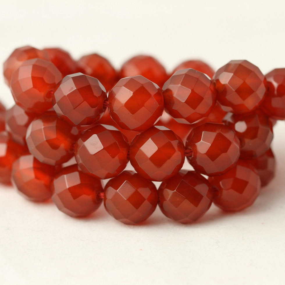 64切面 4-10mm天然红玛瑙散珠子饰品配件diy手工串珠手链项链材料 - 封面