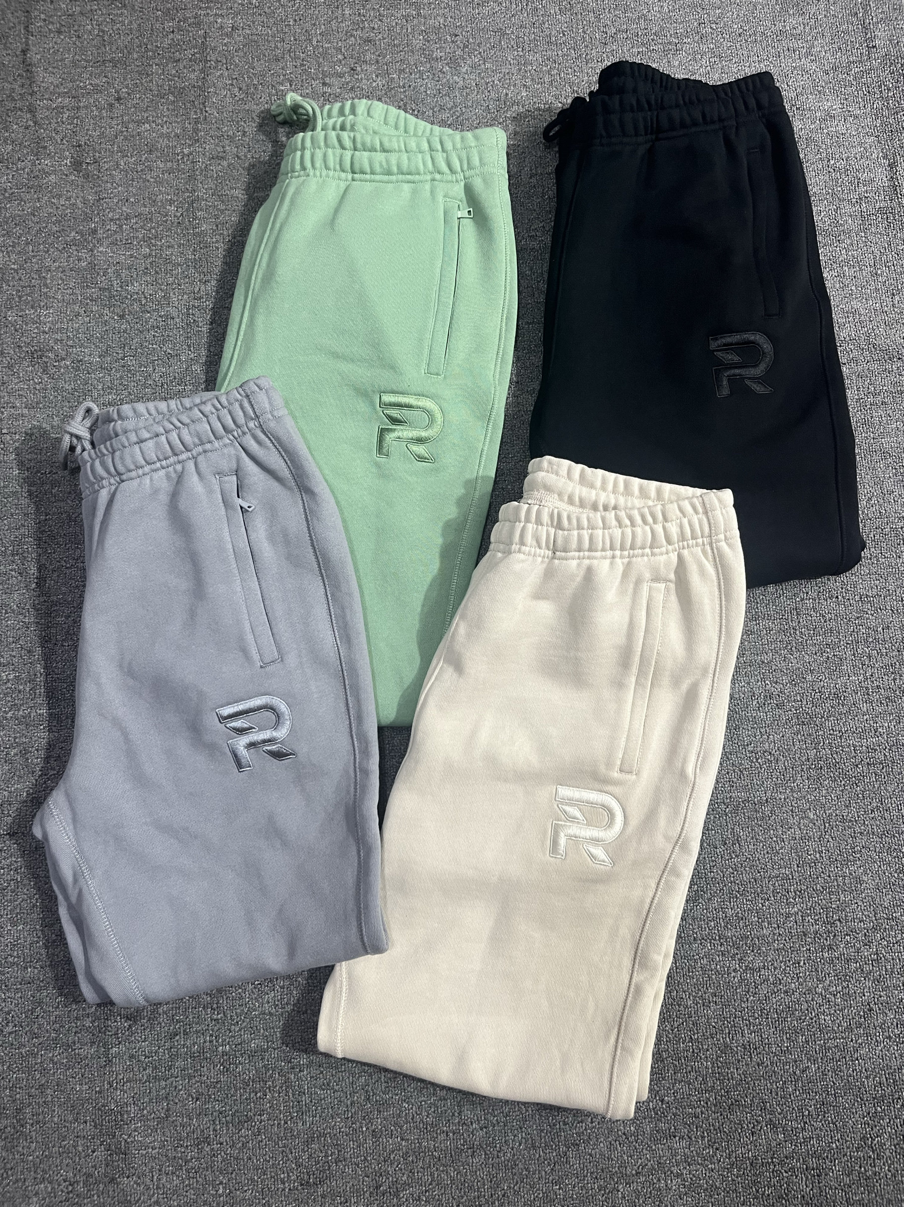 出口男女同款重磅口袋带拉链字母全棉毛圈长裤,男装,卫裤,淘宝优惠券,粉丝福利购,淘宝优惠卷