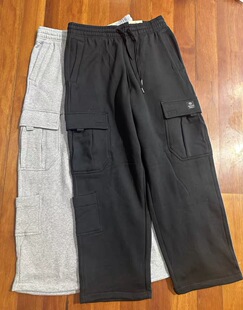 数偏大请细看尺寸表 码 卫裤 外贸重磅加绒加厚多袋工装