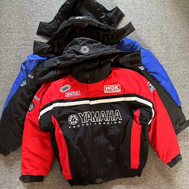 外贸男士冬季户外连帽加厚保暖棉衣棉服赛车服夹克衫外套摩托车