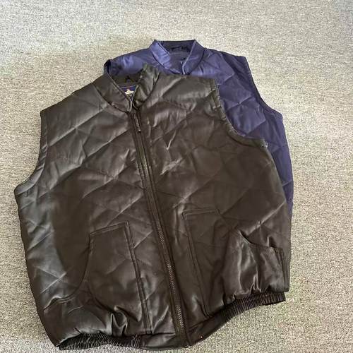 秋冬轻薄男士夹棉复古棉服马甲