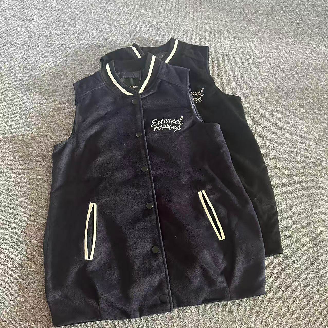 外贸日单男士秋冬学院风棒球服