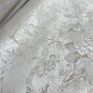 无缝壁布轻奢全屋室复古美式 定高3.2米MH638 高级感墙布上门包安装