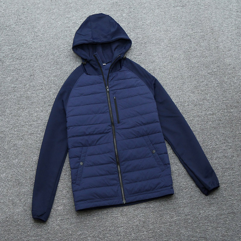 可可外贸 日系户外暖90绒男拼接款连帽轻薄便排骨羽绒服软壳外套,男装,羽绒服,淘宝优惠券,粉丝福利购,淘宝优惠卷