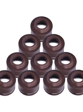 摩托车气门油封70/GY6125/CG125/150氟橡胶双簧汽门导杆油封配件