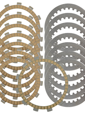 适用雅马哈R6改装配件XJ600 SRX400 FZ6摩托车离合器片摩擦片钢片