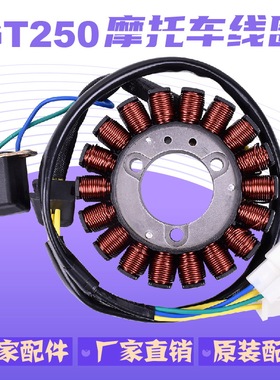 适用韩国晓星GV250 GT250R GT650摩托车磁电机线圈发电机线圈配件