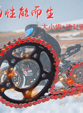 适用贝纳利899/900/1000/1130 TRE/TNT/Cafe大小齿链轮链条套链