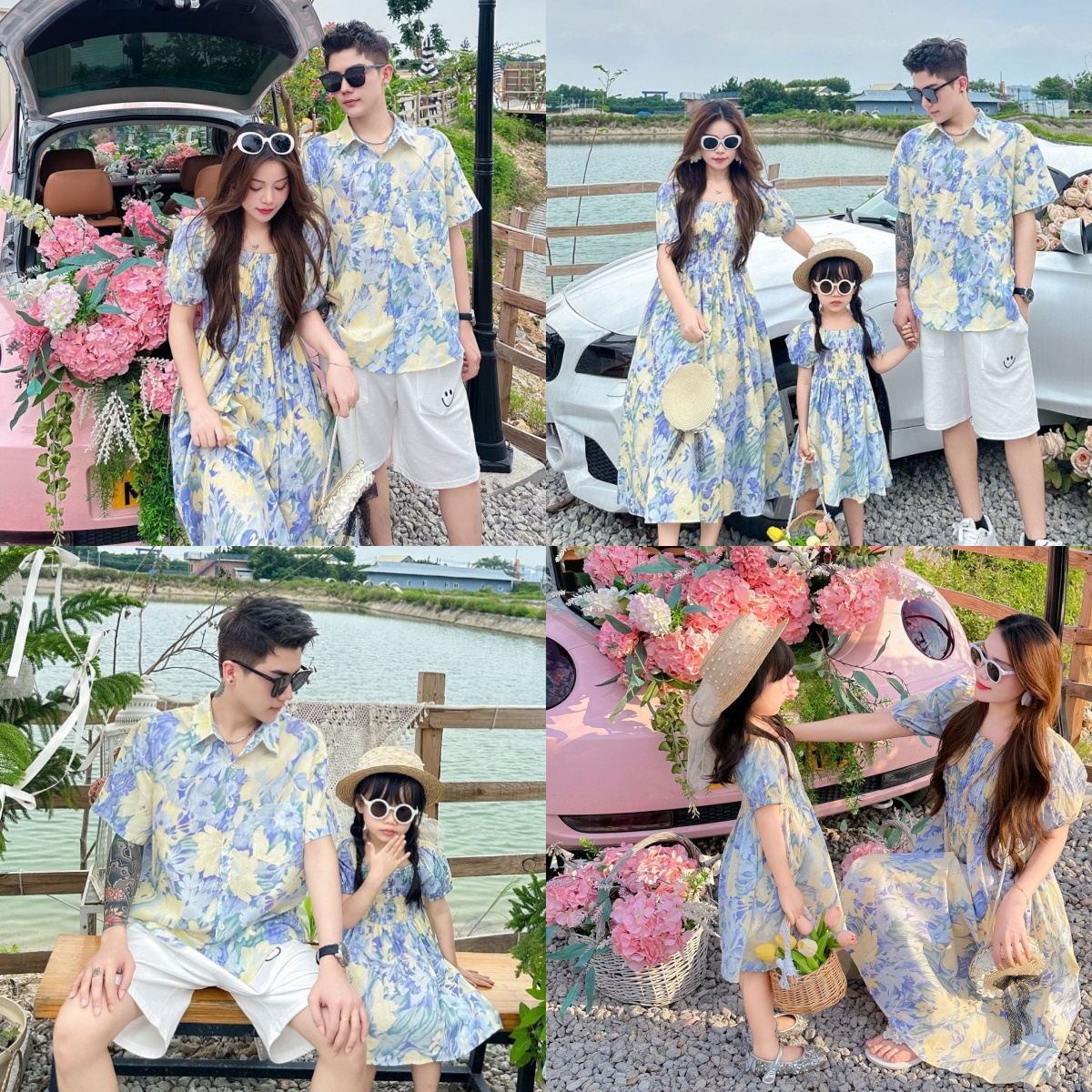 法式母女装连衣裙2022夏