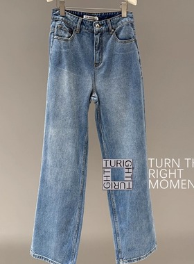 TURIGHT买手店25AW现货HAI STUDIO设计师品牌 蓝色水洗牛仔裤