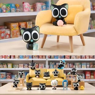 正版玩乐主义罗小黑盲盒战记2可爱潮玩周边玩偶摆件女生手办颗粒