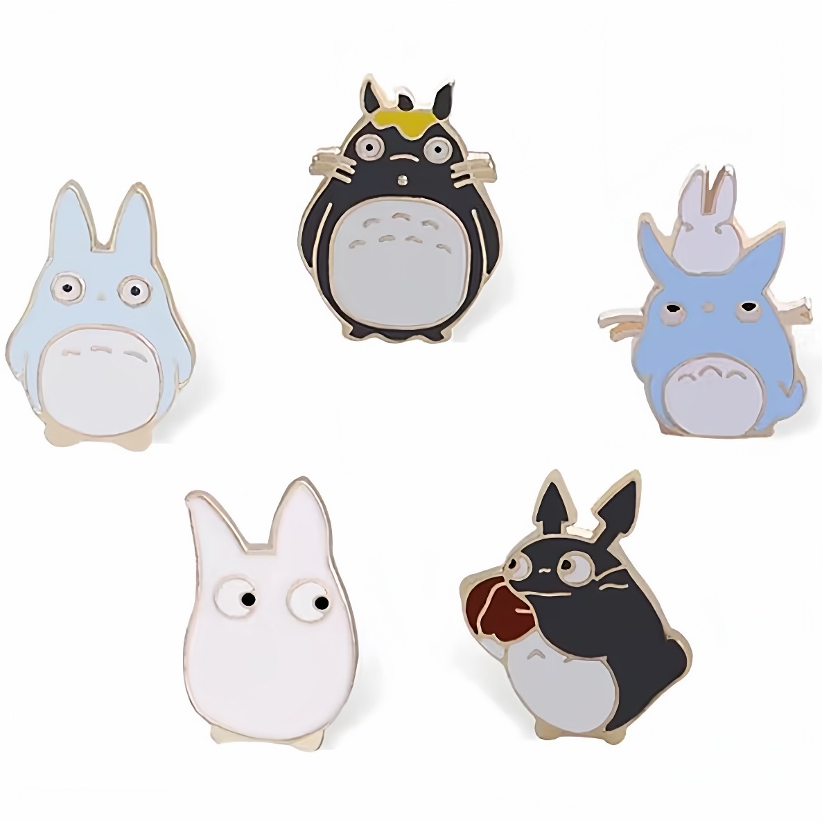 原宿龙猫系列可爱卡通动物外套装饰学生少女生胸针合金滴油装饰品