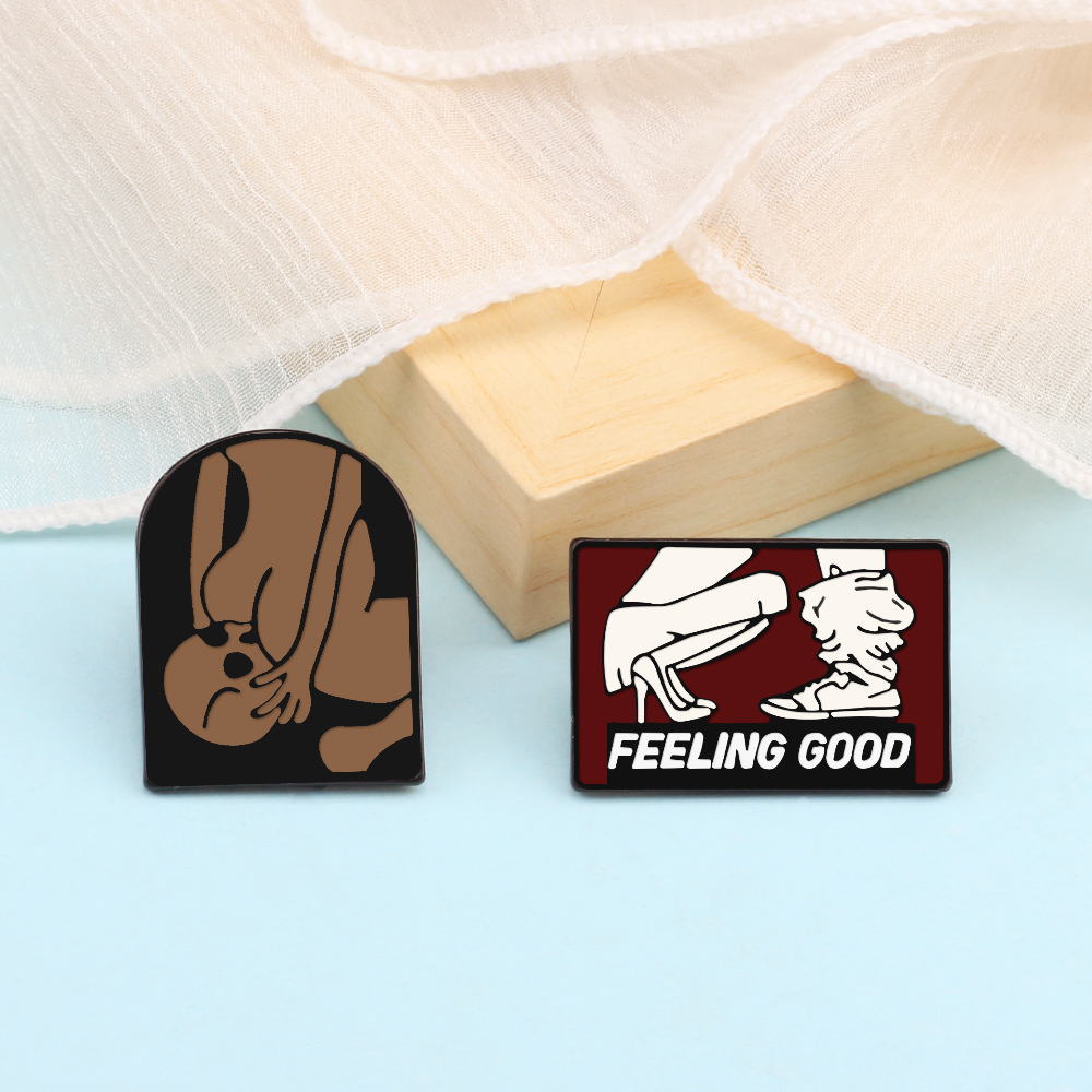 欧美合金通用创意人物胸针装饰品