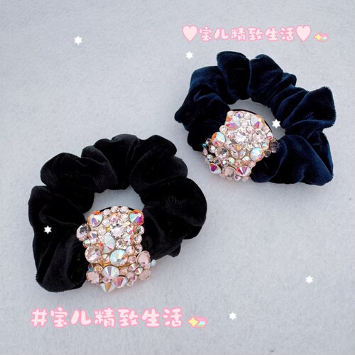 HandMade粗发圈头绳波波头