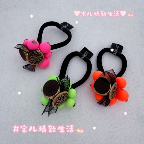 HandMade发圈头绳复古球球