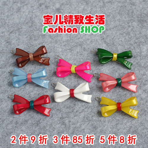 韩国发饰AZNAVOUR蝴蝶结发夹边夹