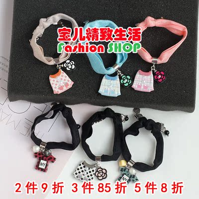 韩国小香风山茶花发圈头绳皮筋