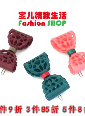 韩国 GRAIN de BEAUTE Aznavour 镂空蝴蝶结蕾丝风发夹边夹顶夹