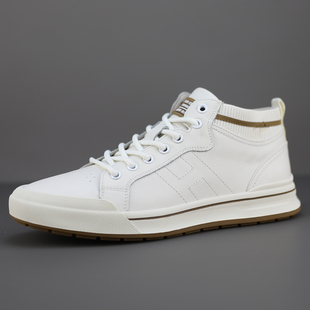 欧版 真皮男鞋 潮流时尚 休闲皮鞋 高品牛货2023春季 头层牛皮板鞋 新款