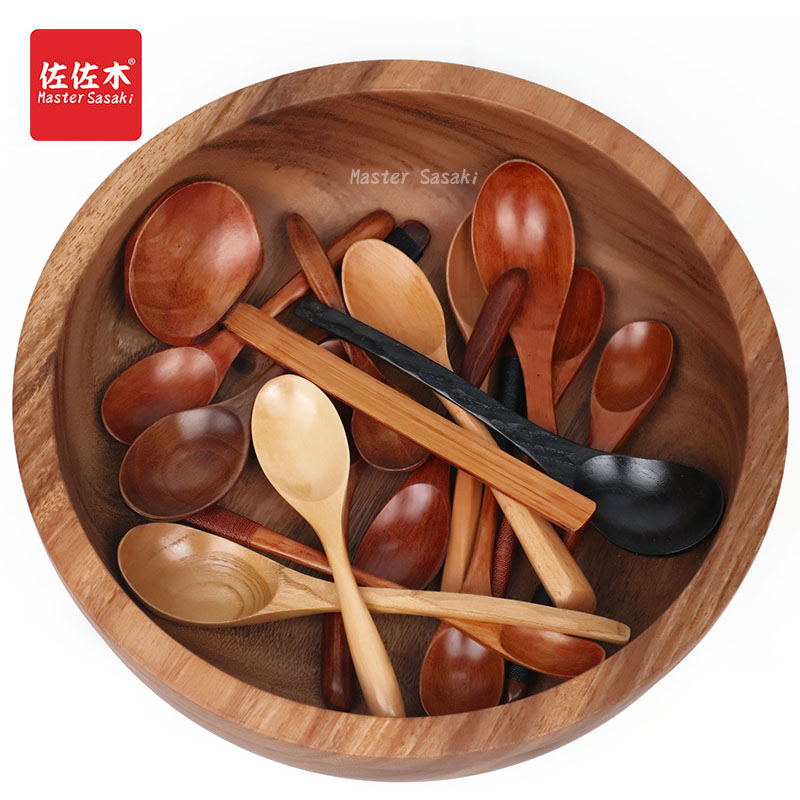 包邮韩式手工餐具饭店儿童木勺