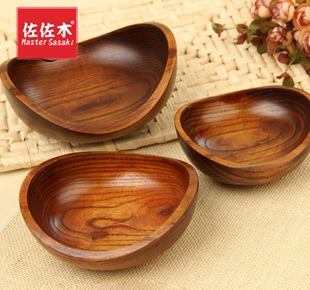 包邮异形整木实木不规则金宝碗瓜子果盆零食果盘韩式碗创意调料碗