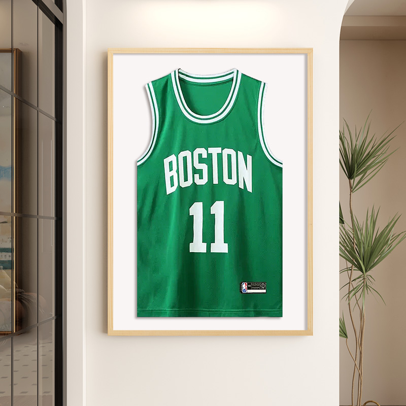 球衣裱框实木相框挂墙球服展示框