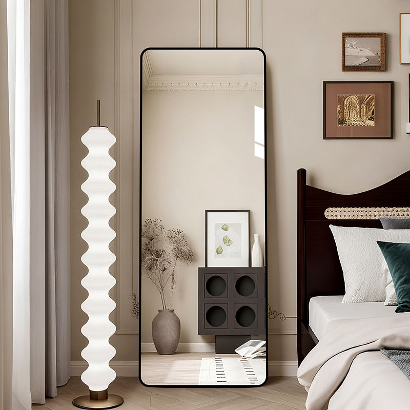 法式复古风穿衣镜高级感落地镜子