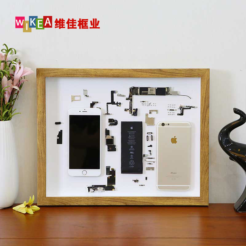 手机拆机画框装裱数码硬盘零件模型拆解收藏展示衍纸立体标本相框属于什么档次？
