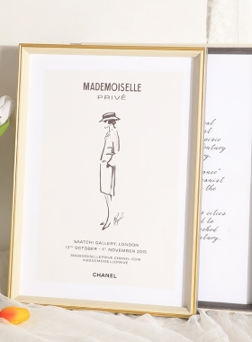 细窄边相框挂墙北欧风画框装裱a3a4纸展示24寸大木质框架四开4k8k