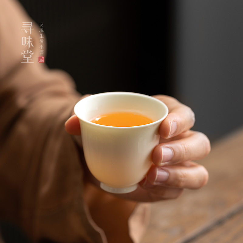 草木灰复古品茗杯茶盏陶瓷