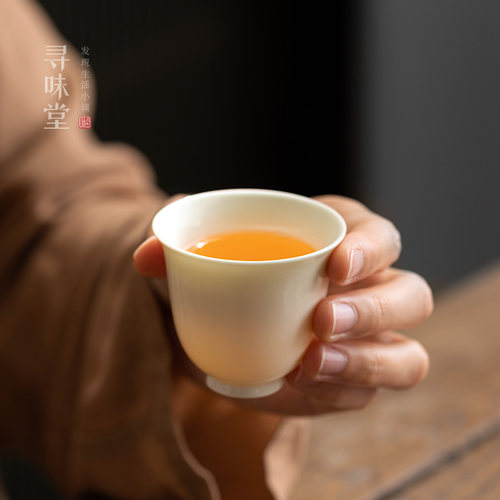 草木灰复古品茗杯茶盏陶瓷