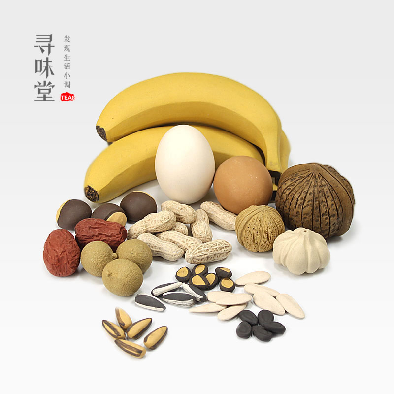 宜兴紫砂仿真小摆件｜龙眼鸡蛋干