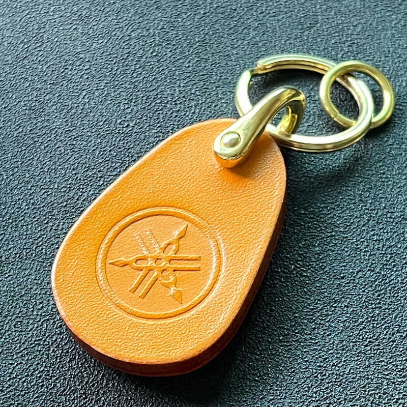 雅马哈摩托车钥匙扣挂件真皮牛皮