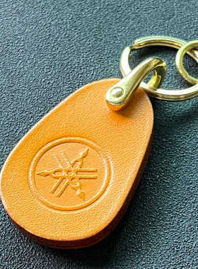 定制 适用雅马哈摩托车钥匙扣 Nmax155 Nvx Xmax300真皮牛皮挂件