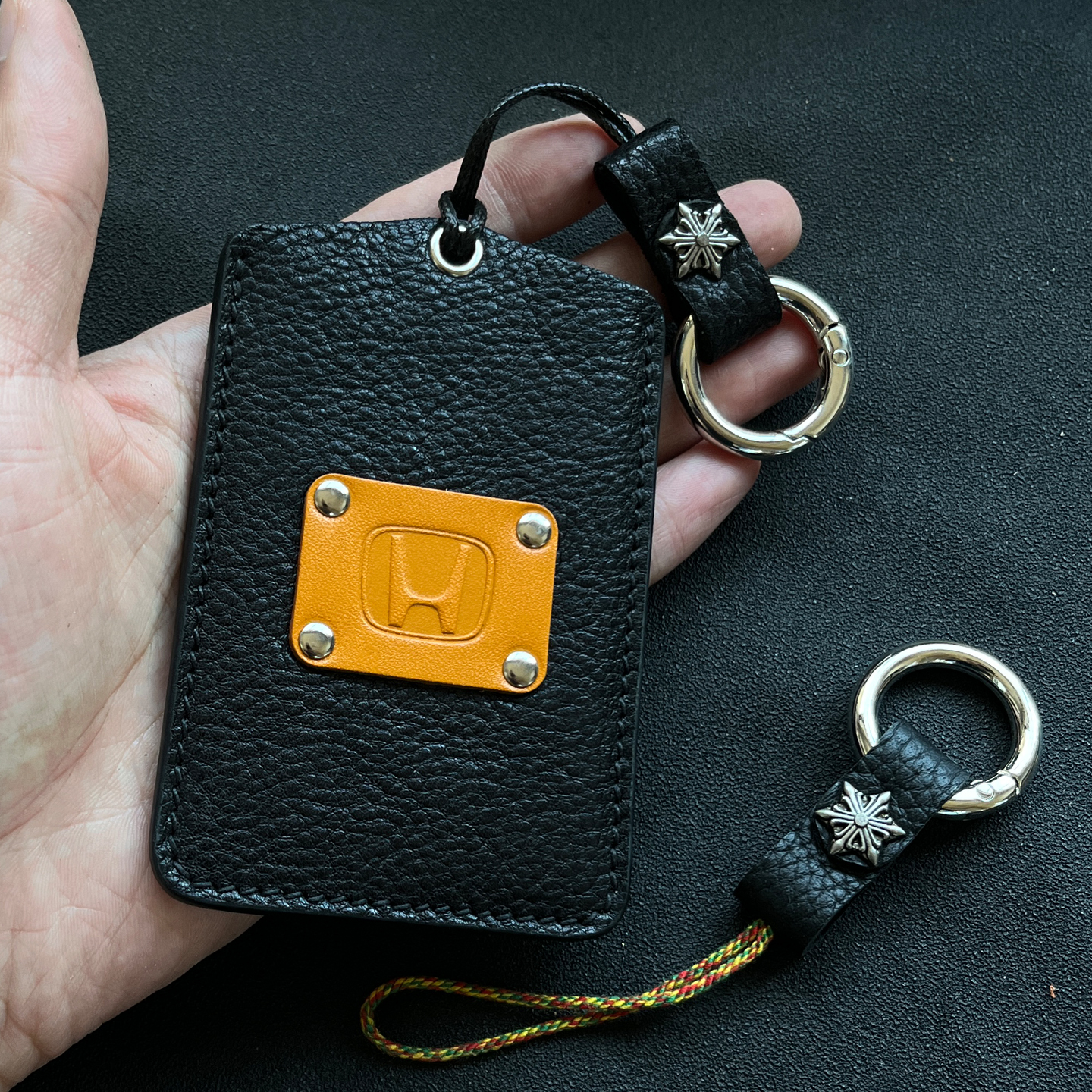 适用本田汽车卡片钥匙套牛皮卡套