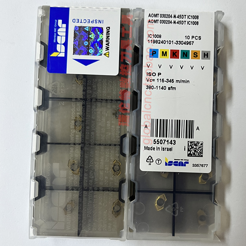 伊斯卡数控刀片AOMT 030204-N-45DT IC1008正品ISCAR刀具刀粒订购