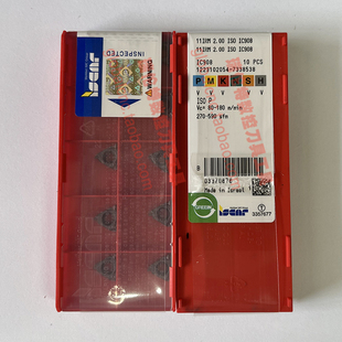 伊斯卡红盒子牙刀片11IRM 2.00 ISO IC908正品ISCAR数控刀具刀粒