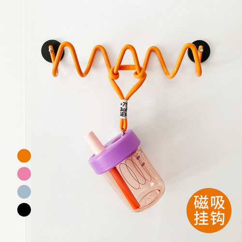 创意强力磁吸挂钩门后挂衣帽钩子