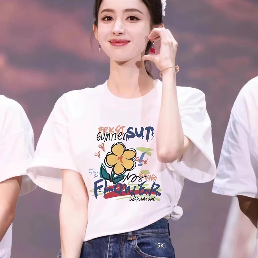 日本代购古力娜扎明星同款短袖T