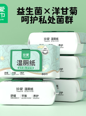 湿厕纸卫生湿巾珍爱80抽