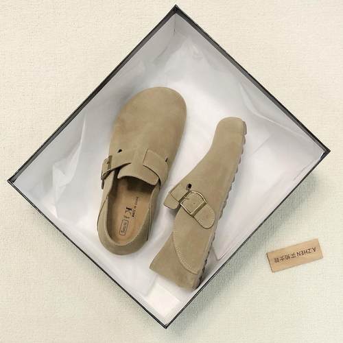 百搭内增高真皮勃肯鞋女春夏新款