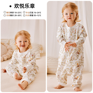 呵儿特宝宝睡衣小月龄纯棉a类睡袋薄款连体衣婴儿春夏款防踢被