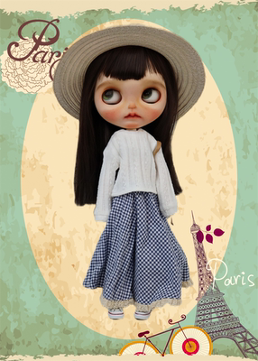 blythe小布森系帽小布编织草帽