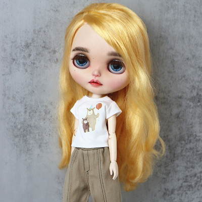 BLYTHE小布 Azone ob22 24   印花短T袖 纯白短T袖