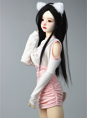 Angel’s Covenant  BJD3分4分娃衣  多巴胺露肩甜辣妹印花裙
